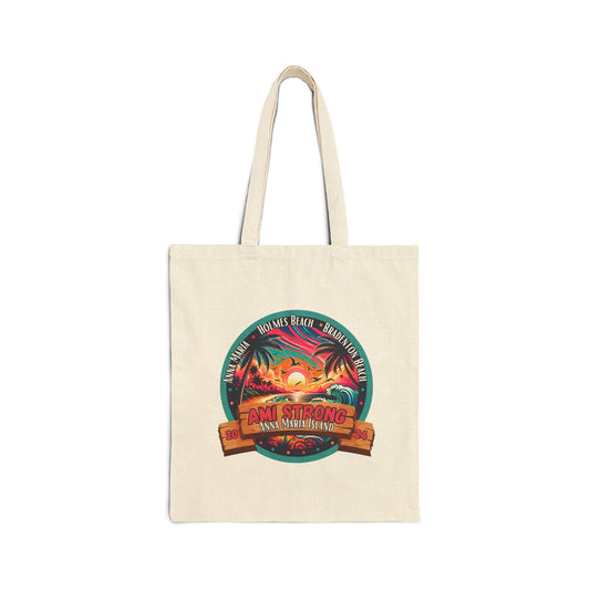 AMI Strong Sunset Canvas Tote Bag