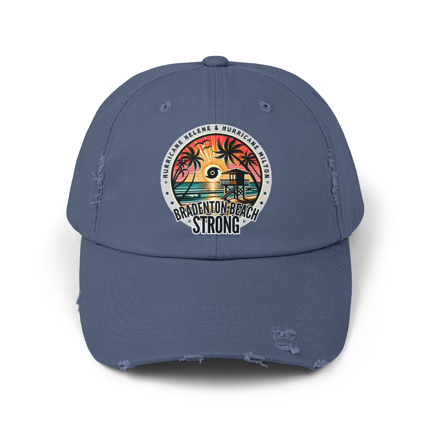 Bradenton Beach Strong Distressed Cap