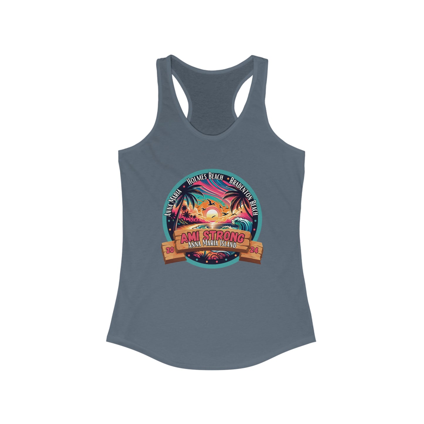 Women's AMI Strong Sunset Racerback Tank