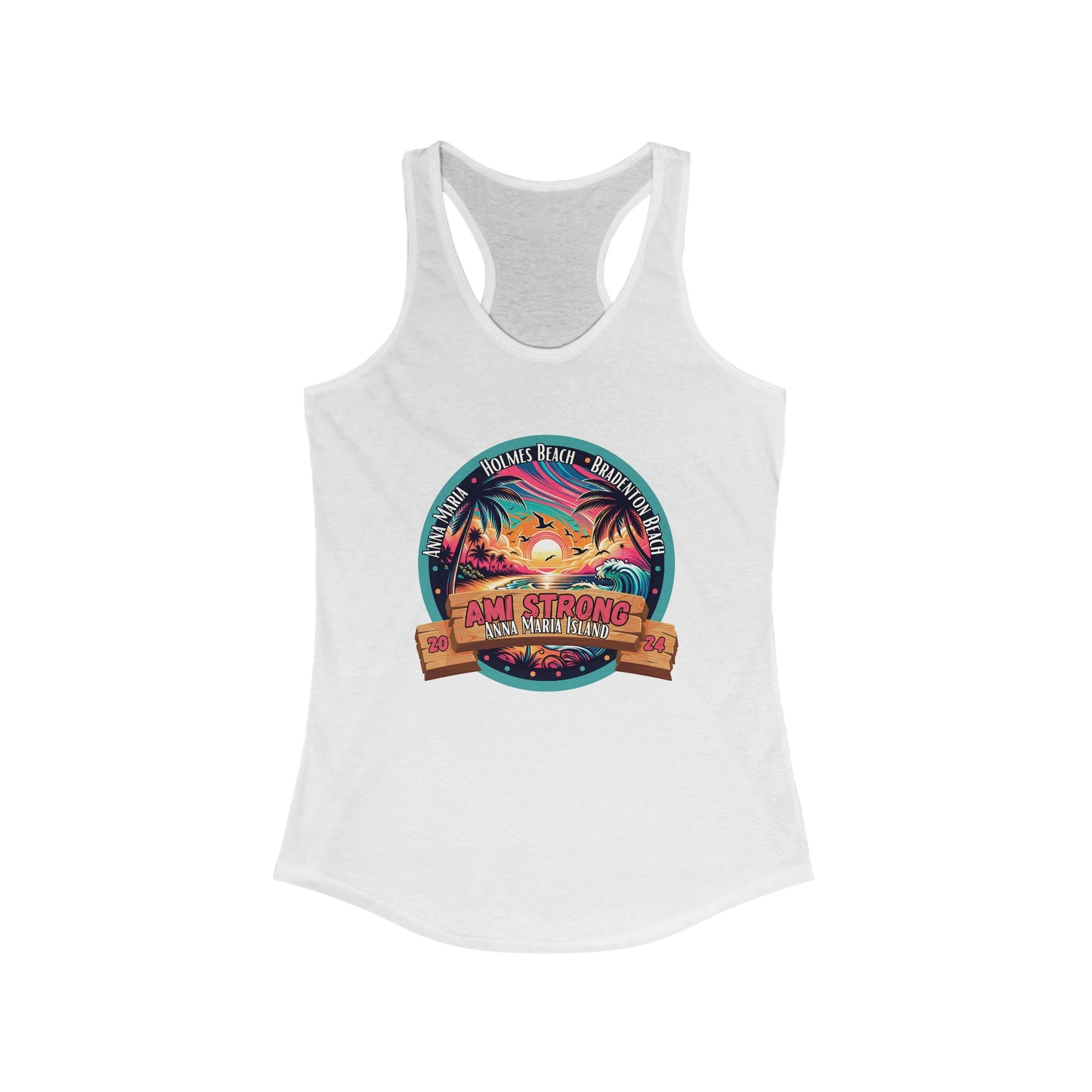 Women's AMI Strong Sunset Racerback Tank