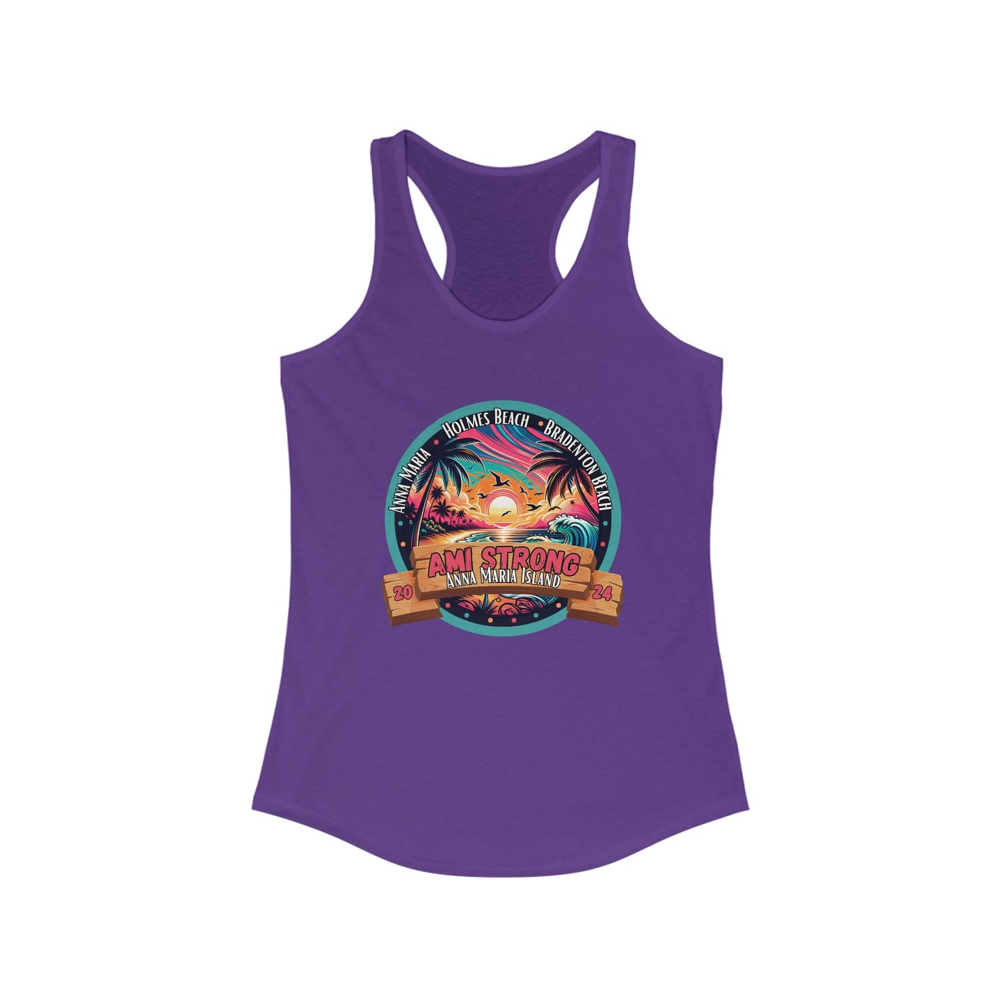 Women's AMI Strong Sunset Racerback Tank