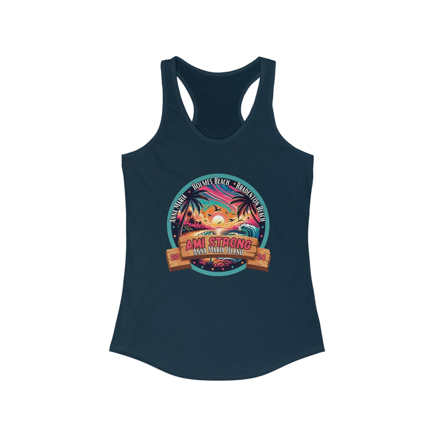 Women's AMI Strong Sunset Racerback Tank