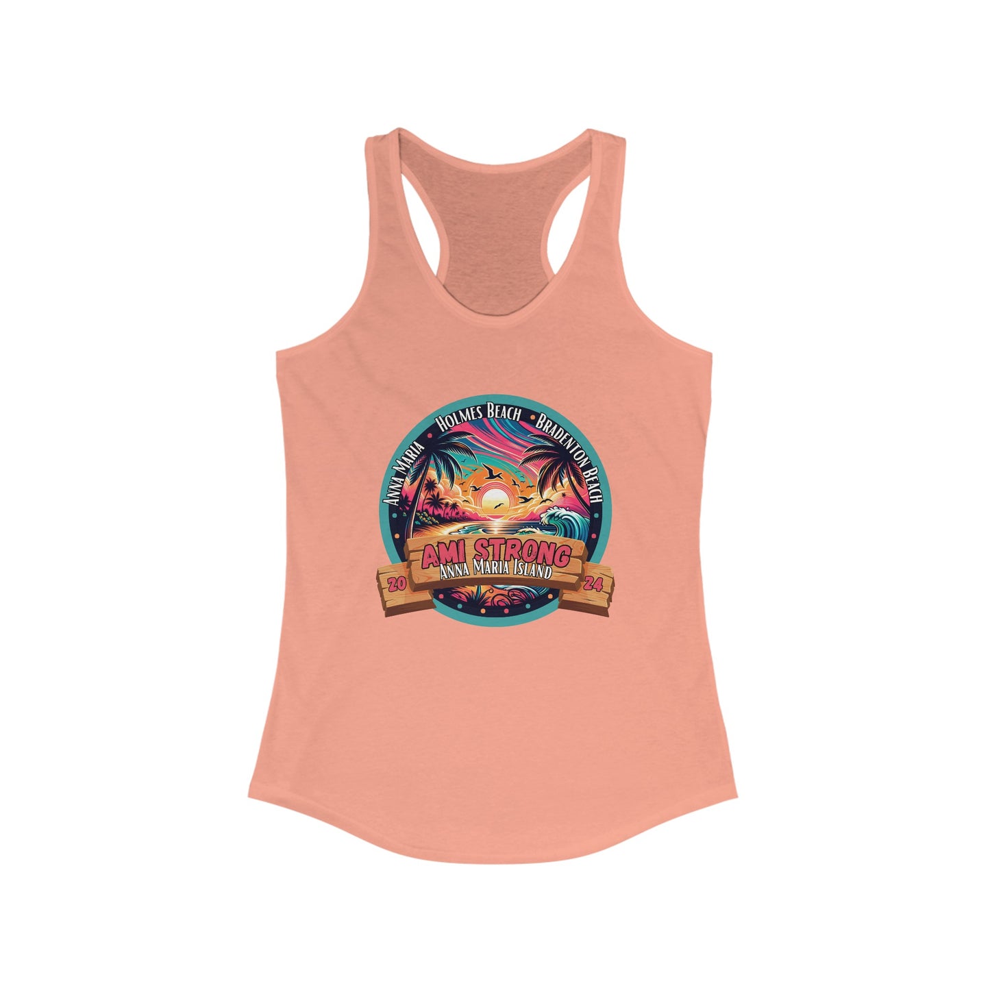 Women's AMI Strong Sunset Racerback Tank