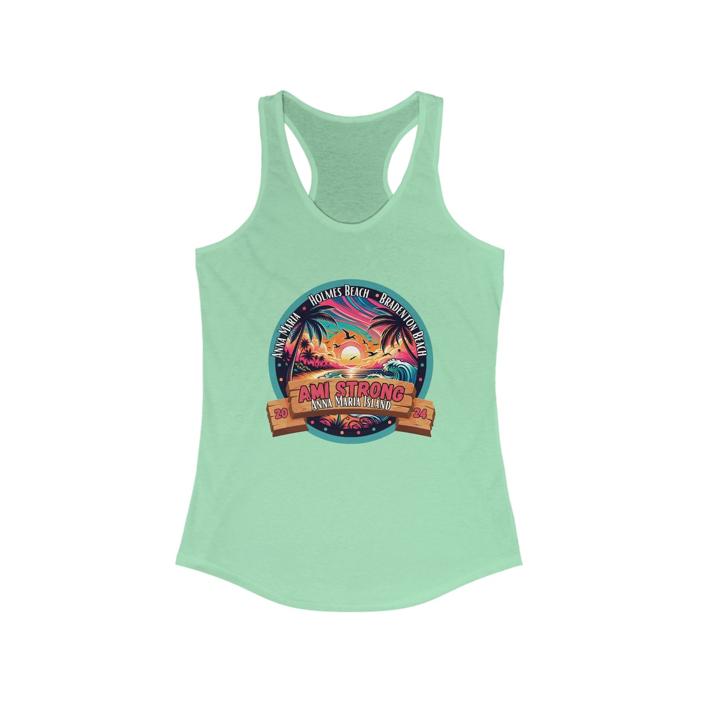 Women's AMI Strong Sunset Racerback Tank