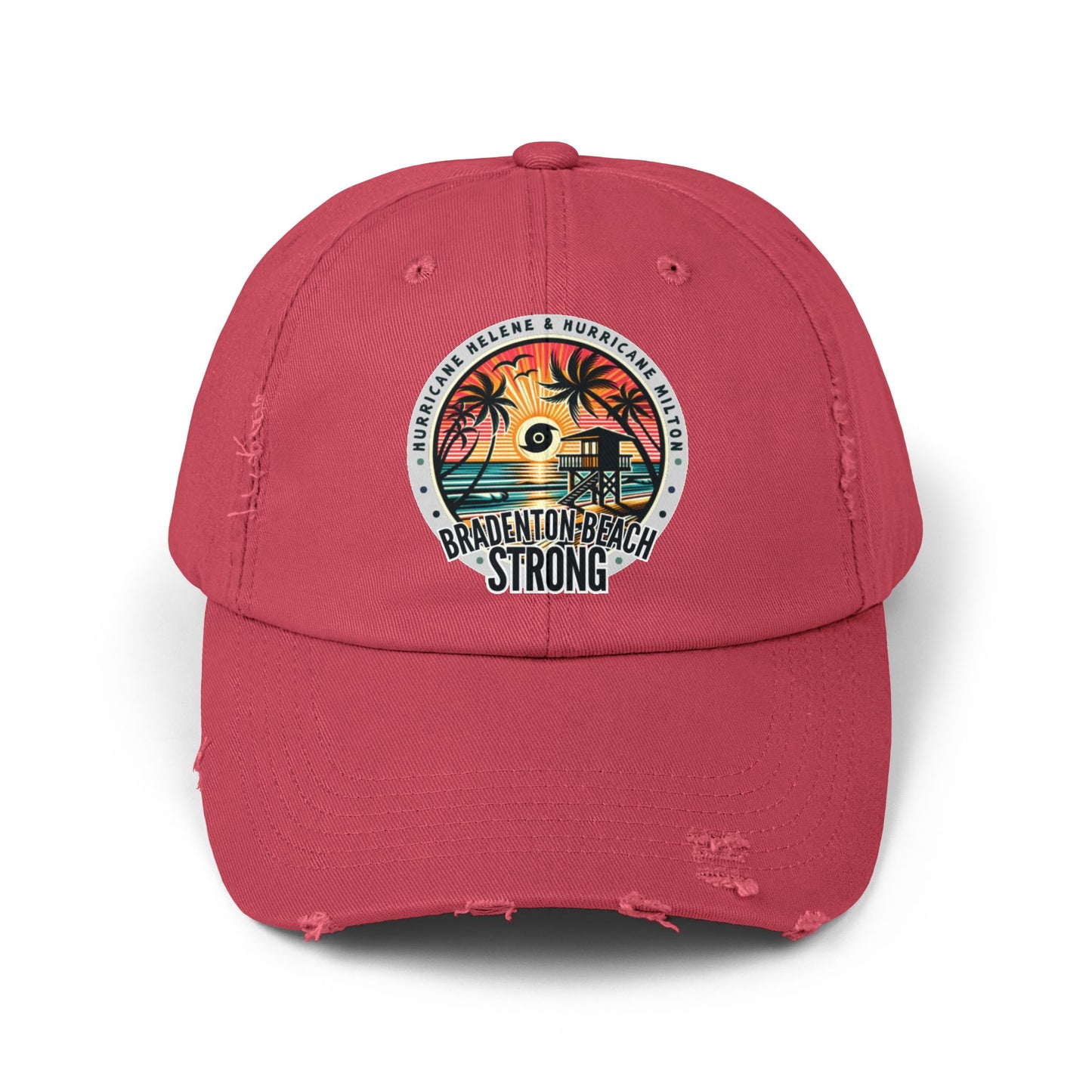 Bradenton Beach Strong Distressed Cap