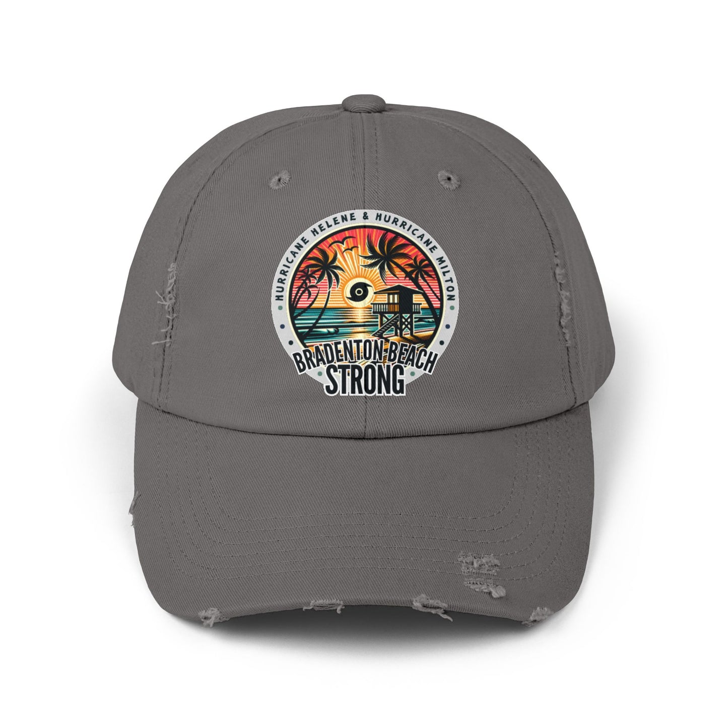 Bradenton Beach Strong Distressed Cap