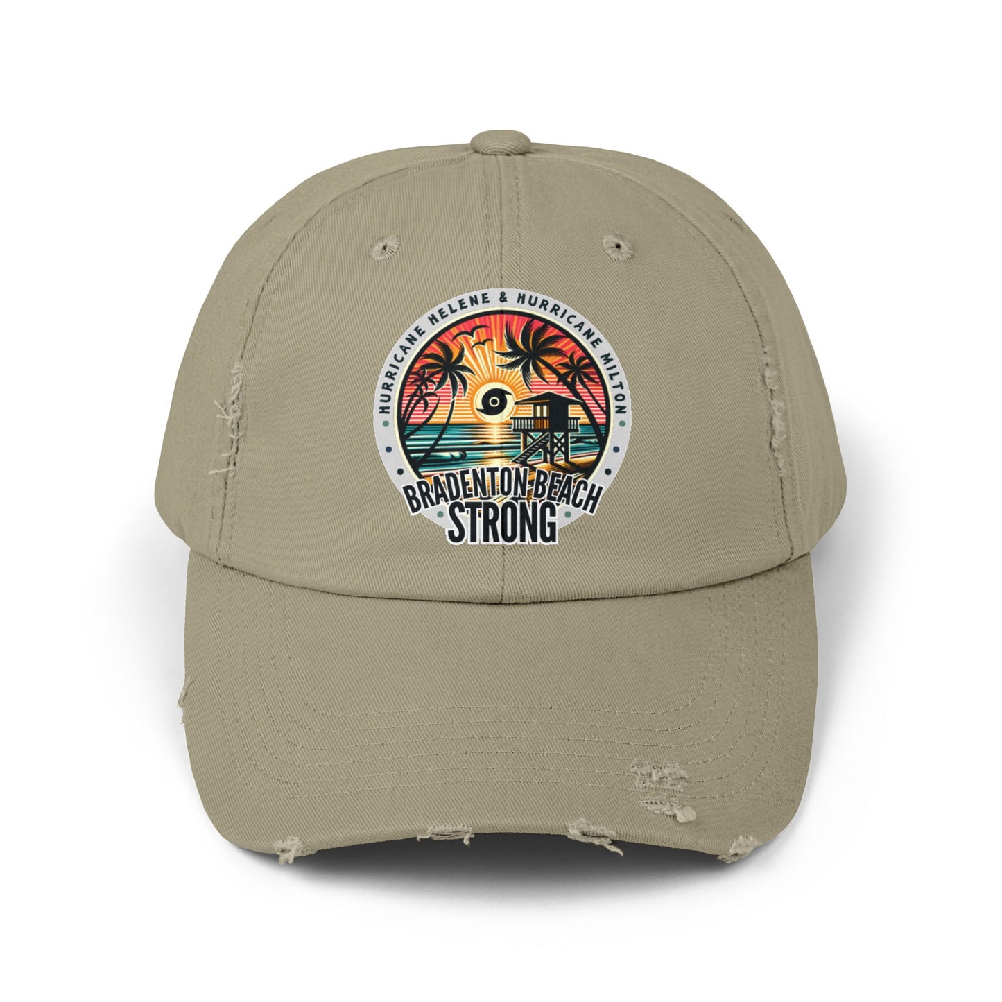 Bradenton Beach Strong Distressed Cap