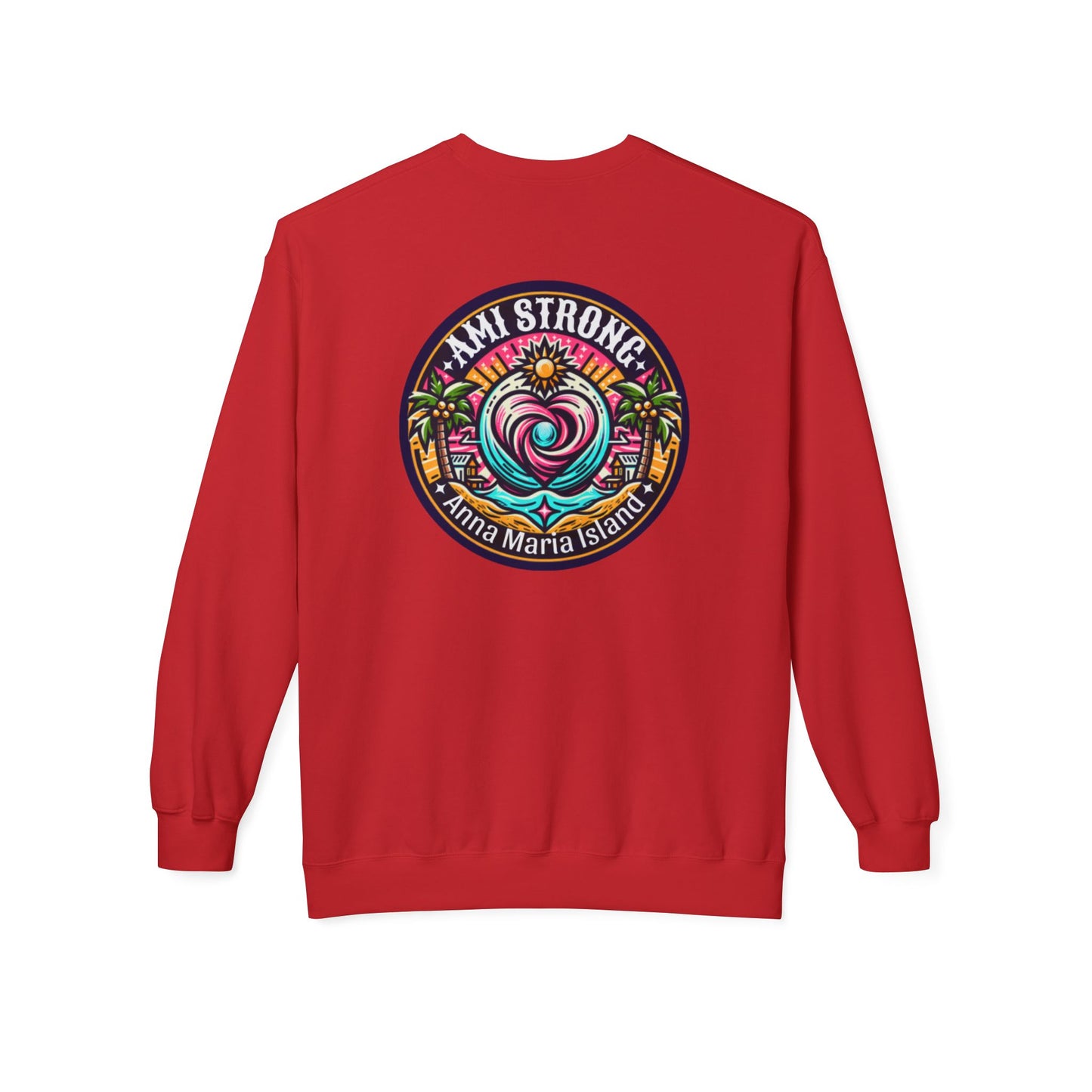 AMI Strong Heart Dual Sided Crewneck Sweatshirt