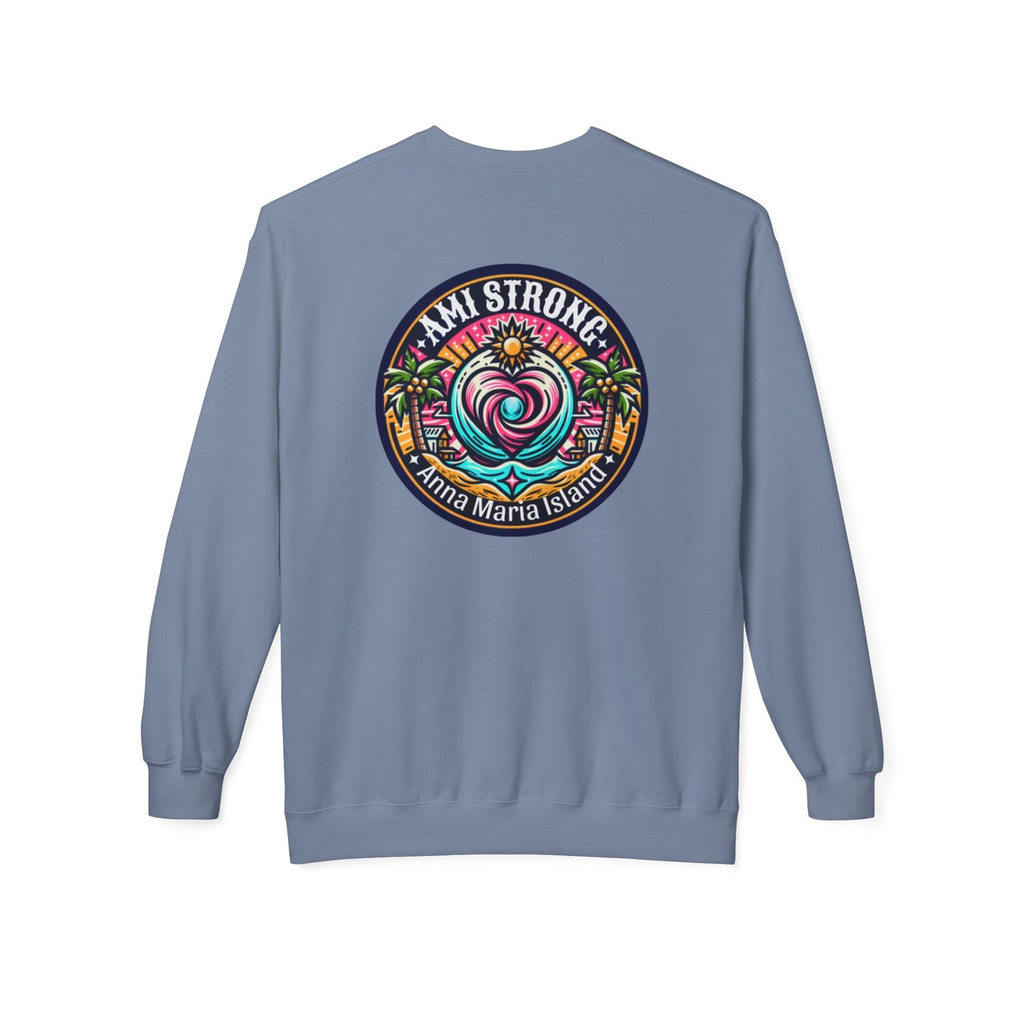 AMI Strong Heart Dual Sided Crewneck Sweatshirt