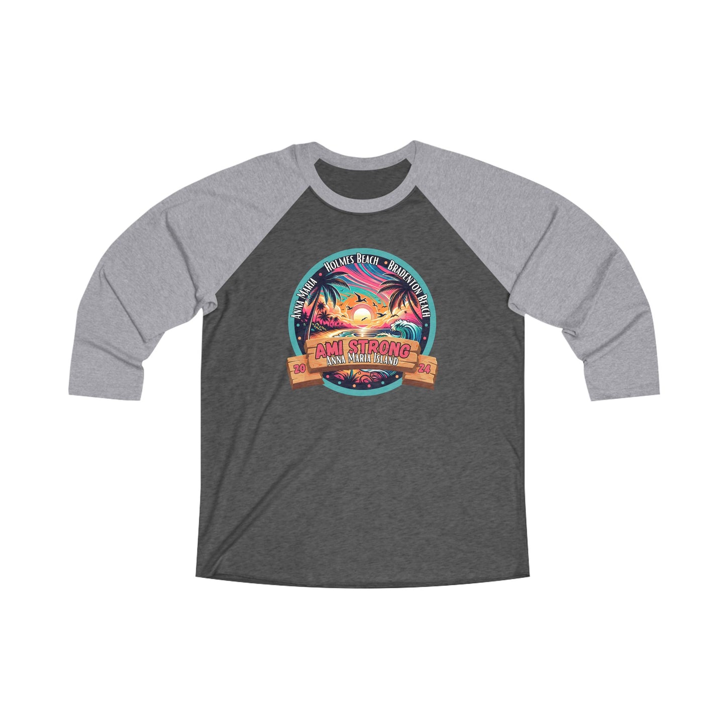 AMI Strong Sunset 3\4 Raglan Tee