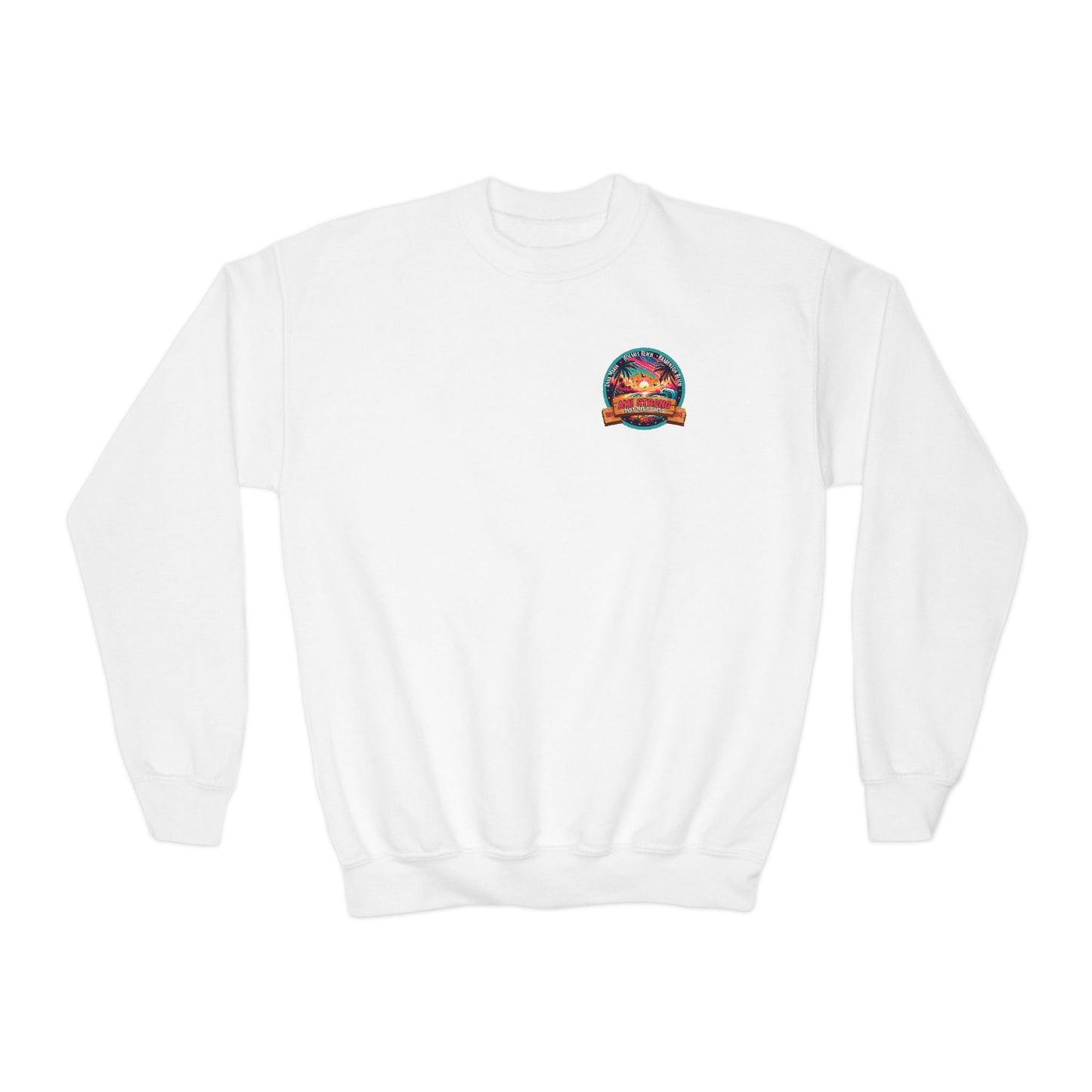 Kids AMI Strong Sunset Dual Sided Crewneck Sweatshirt