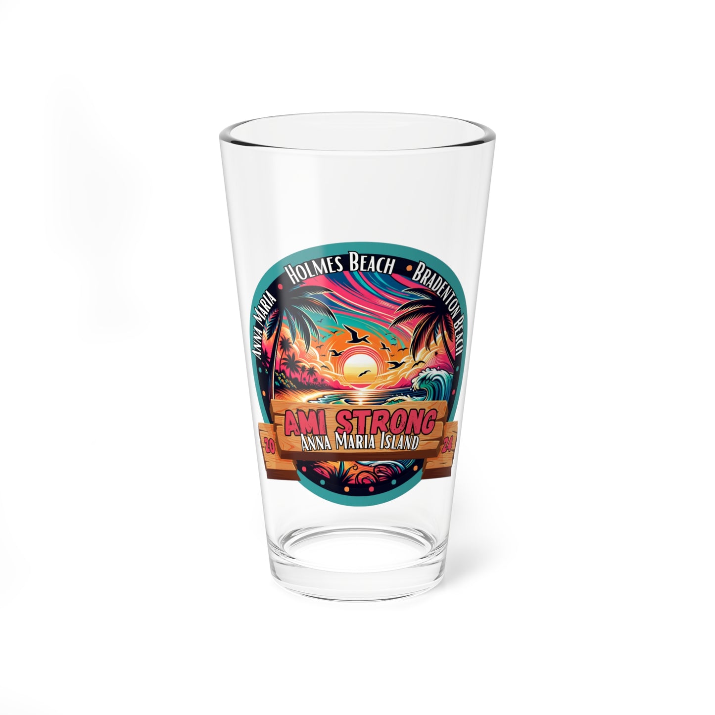 AMI Strong Sunset 16oz. Glass