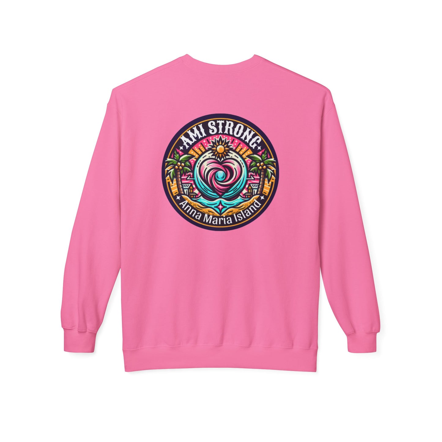 AMI Strong Heart Dual Sided Crewneck Sweatshirt