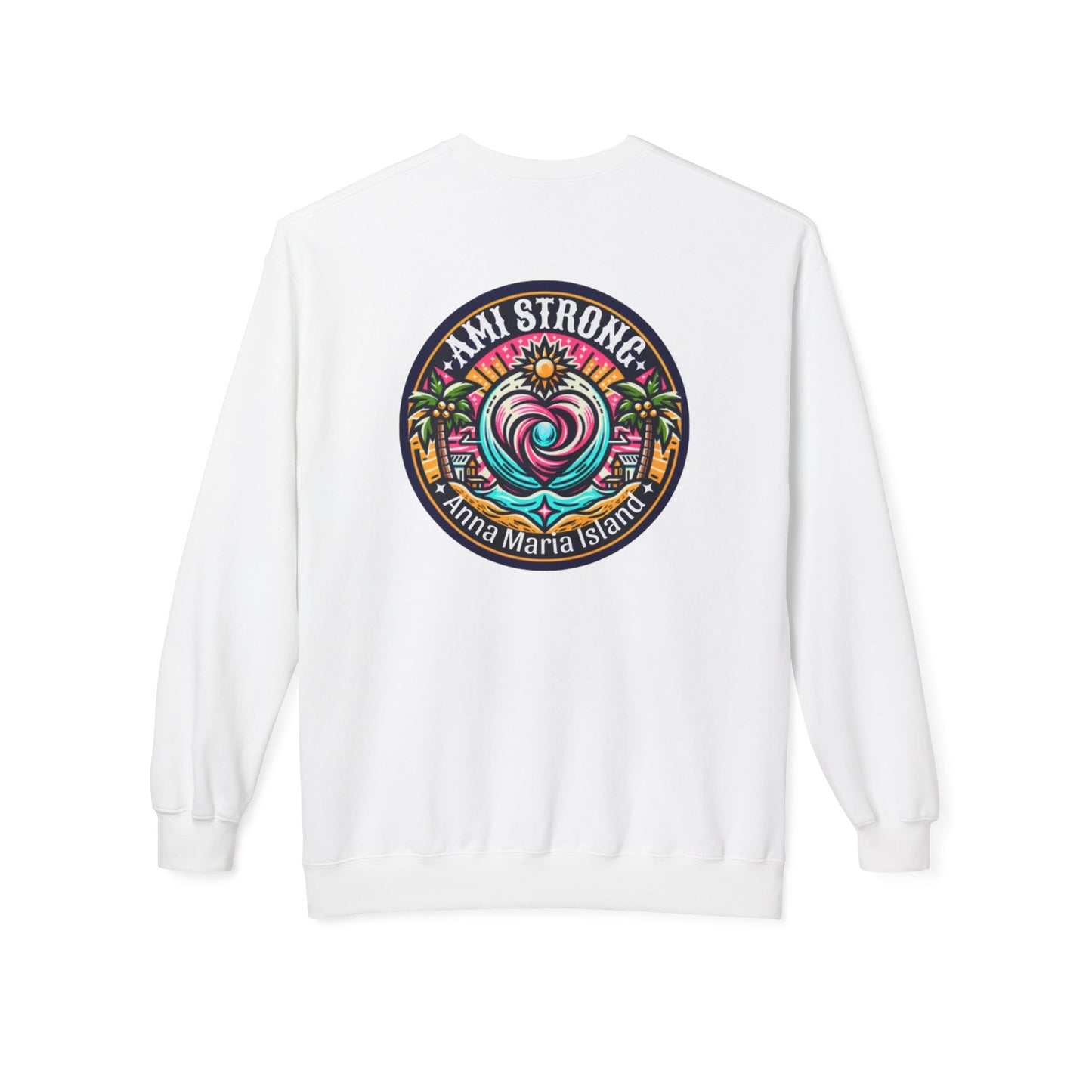 AMI Strong Heart Dual Sided Crewneck Sweatshirt