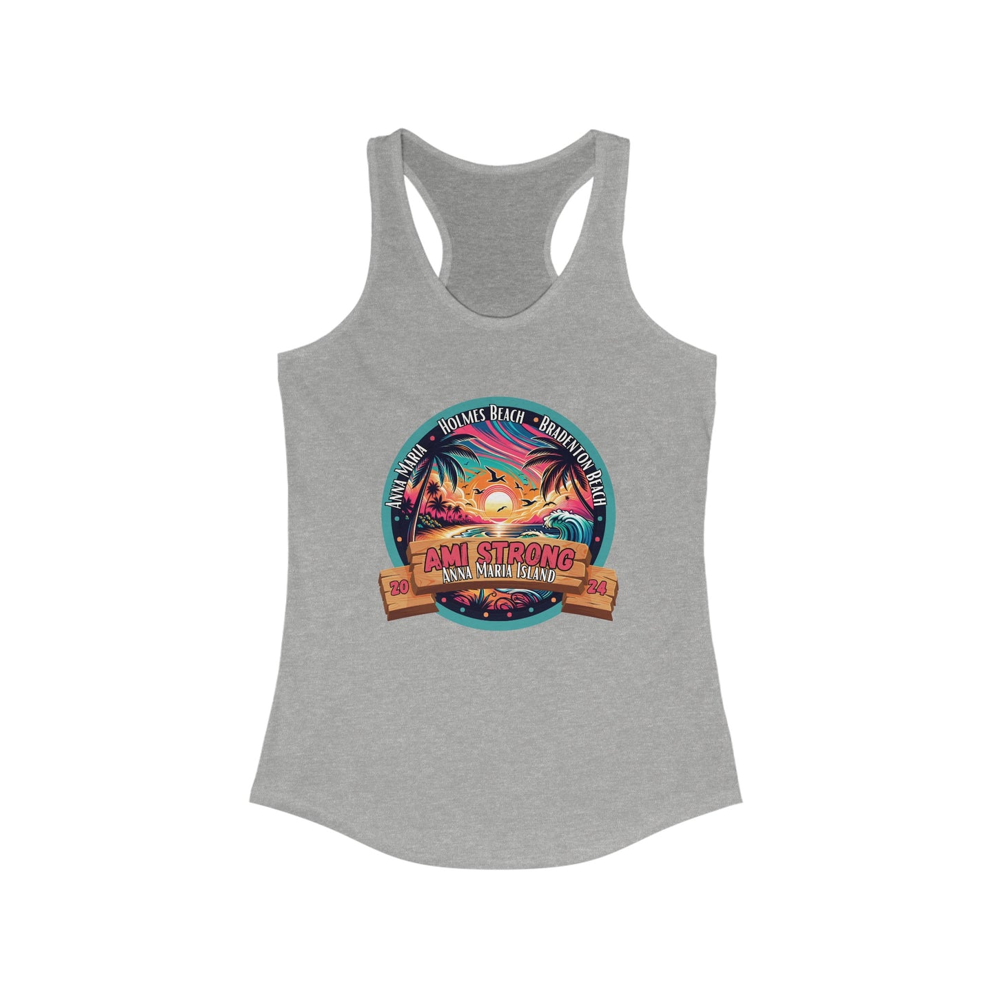 Women's AMI Strong Sunset Racerback Tank