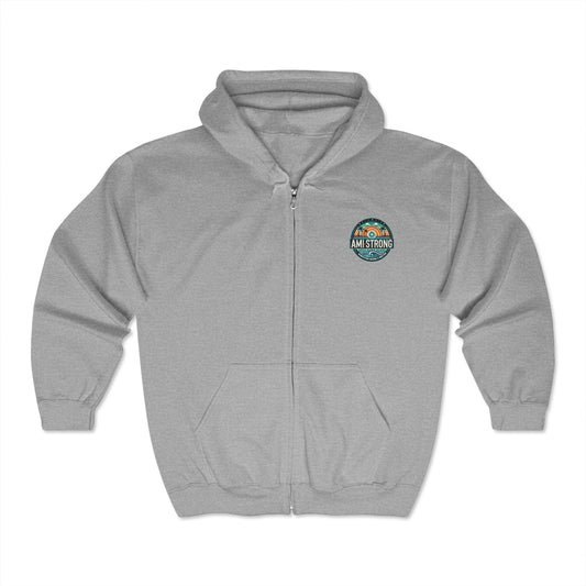 AMI Strong Full Zip Hooded Sweatshirt