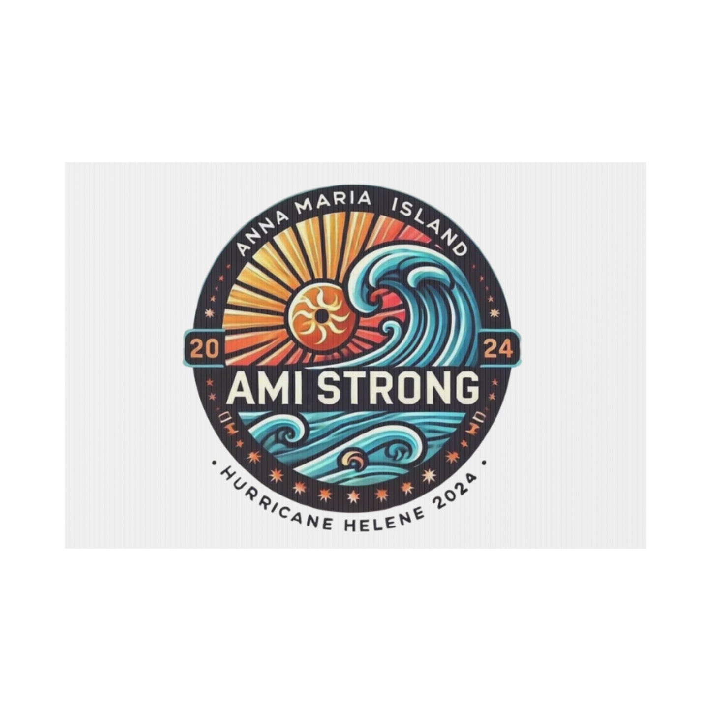 AMI Strong Hurricane Helene (White) Yard Sign