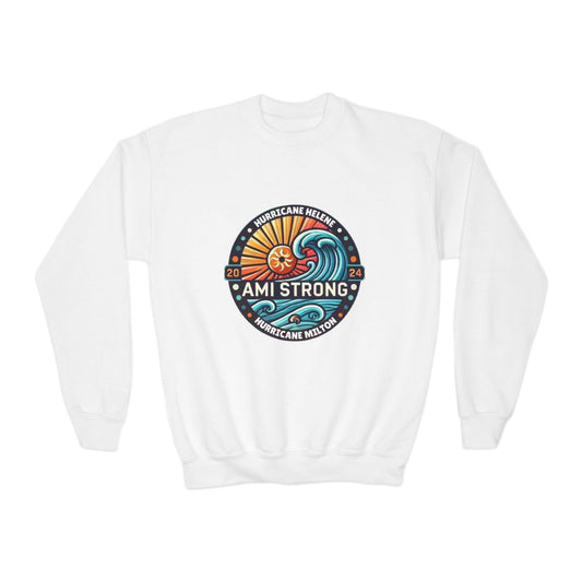 Kids AMI Strong Wave Crewneck Sweatshirt