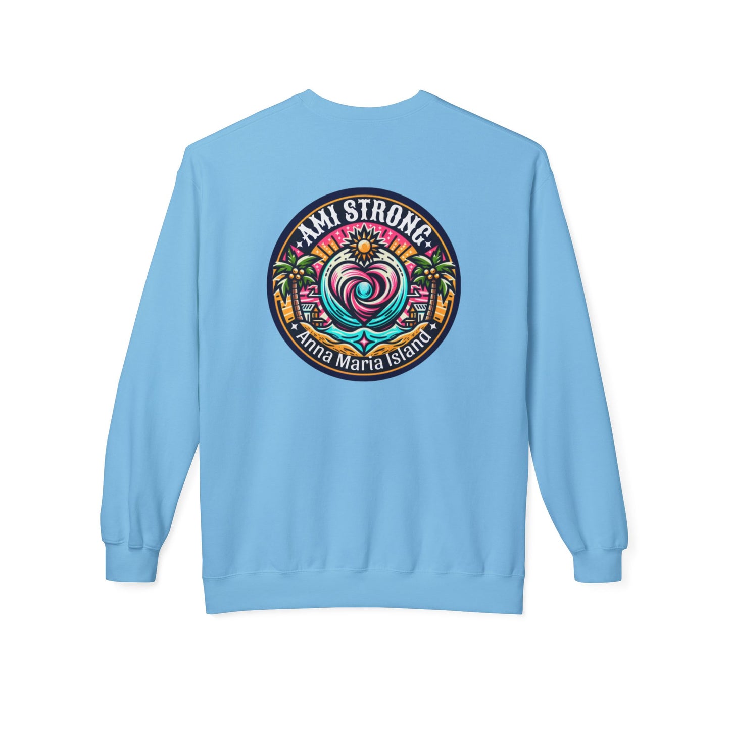 AMI Strong Heart Dual Sided Crewneck Sweatshirt