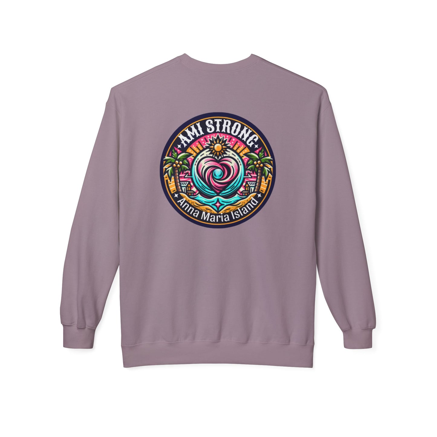 AMI Strong Heart Dual Sided Crewneck Sweatshirt