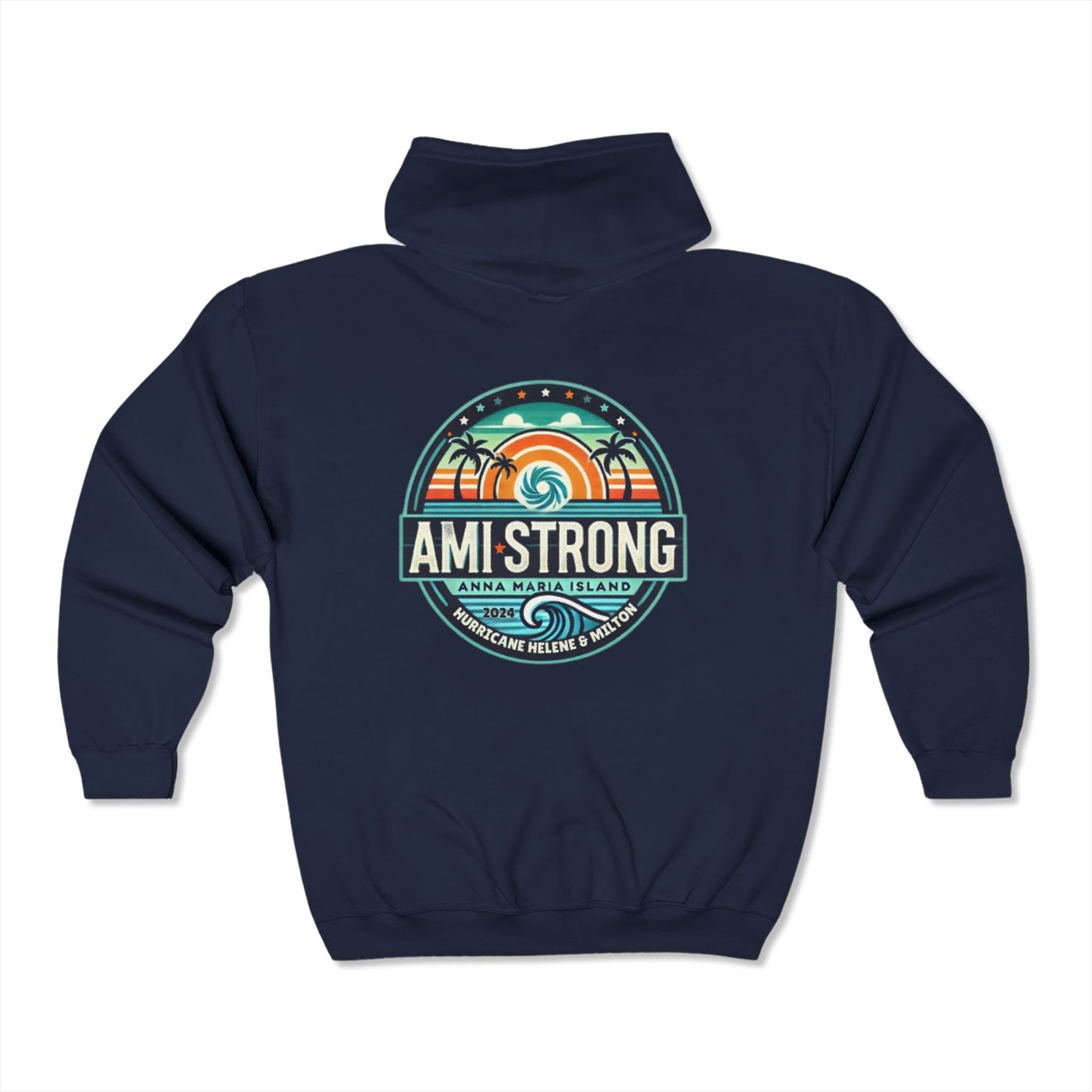 AMI Strong Full Zip Hooded Sweatshirt