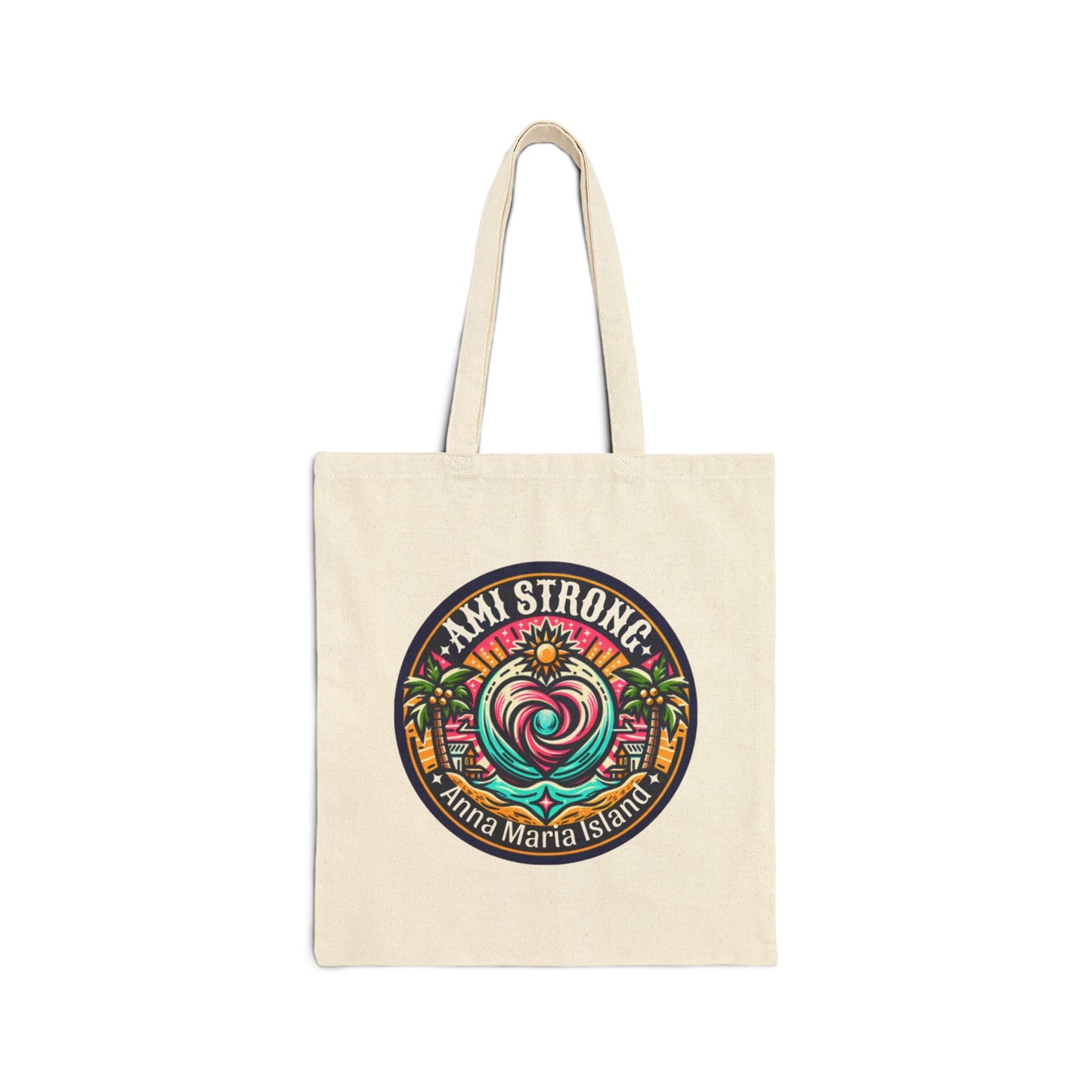 AMI Strong Heart Canvas Tote Bag