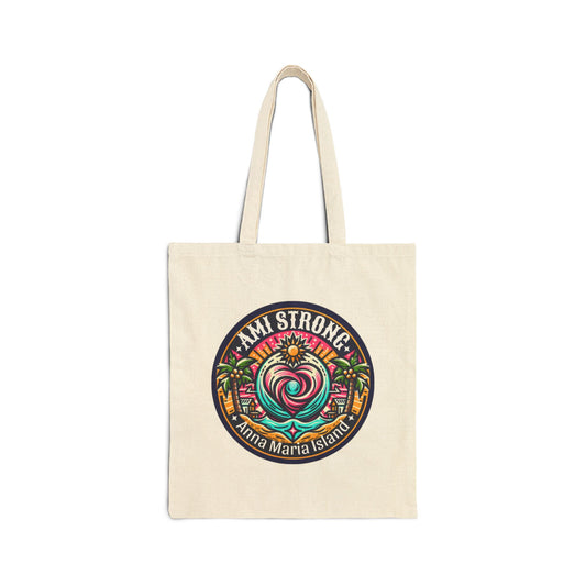 AMI Strong Heart Canvas Tote Bag