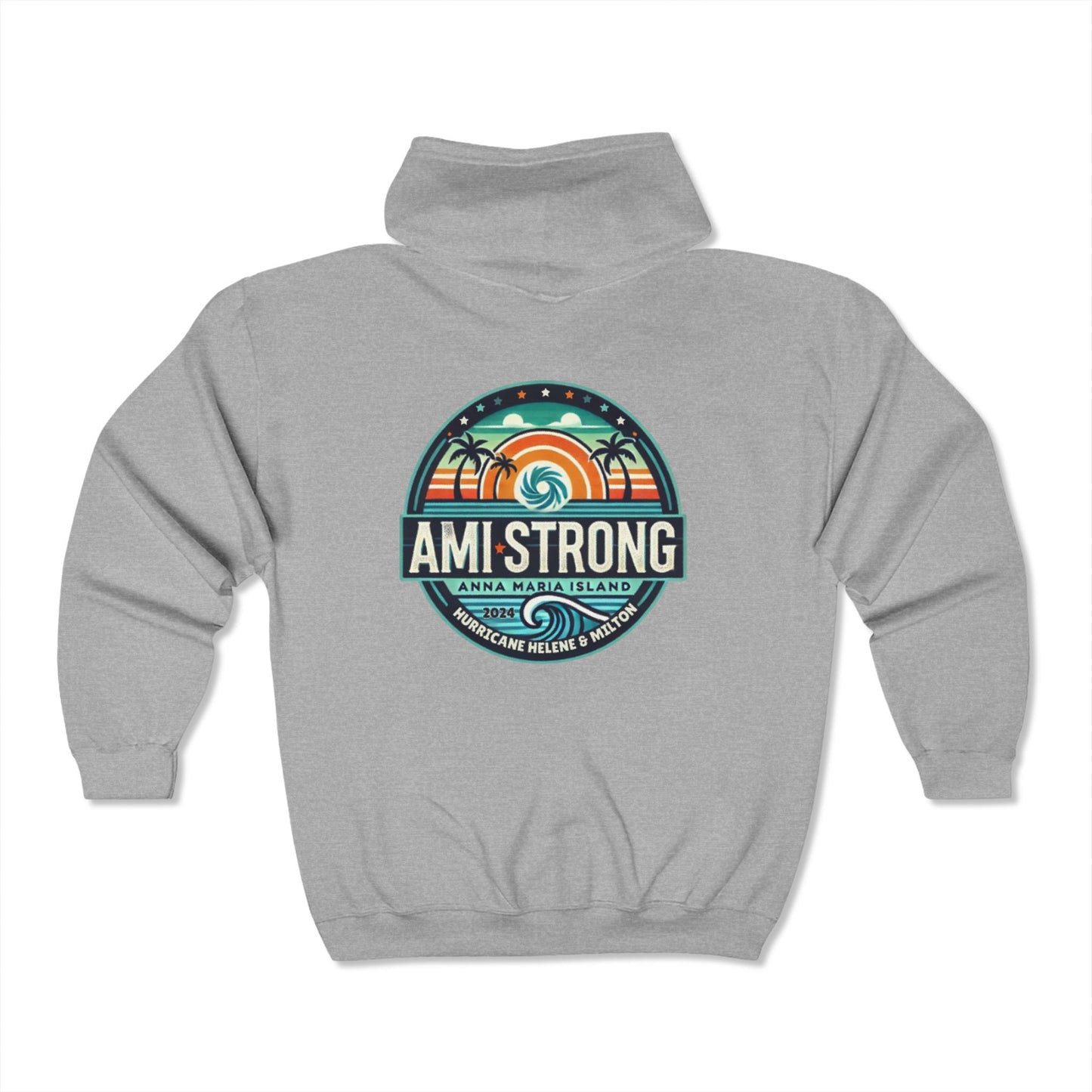 AMI Strong Full Zip Hooded Sweatshirt