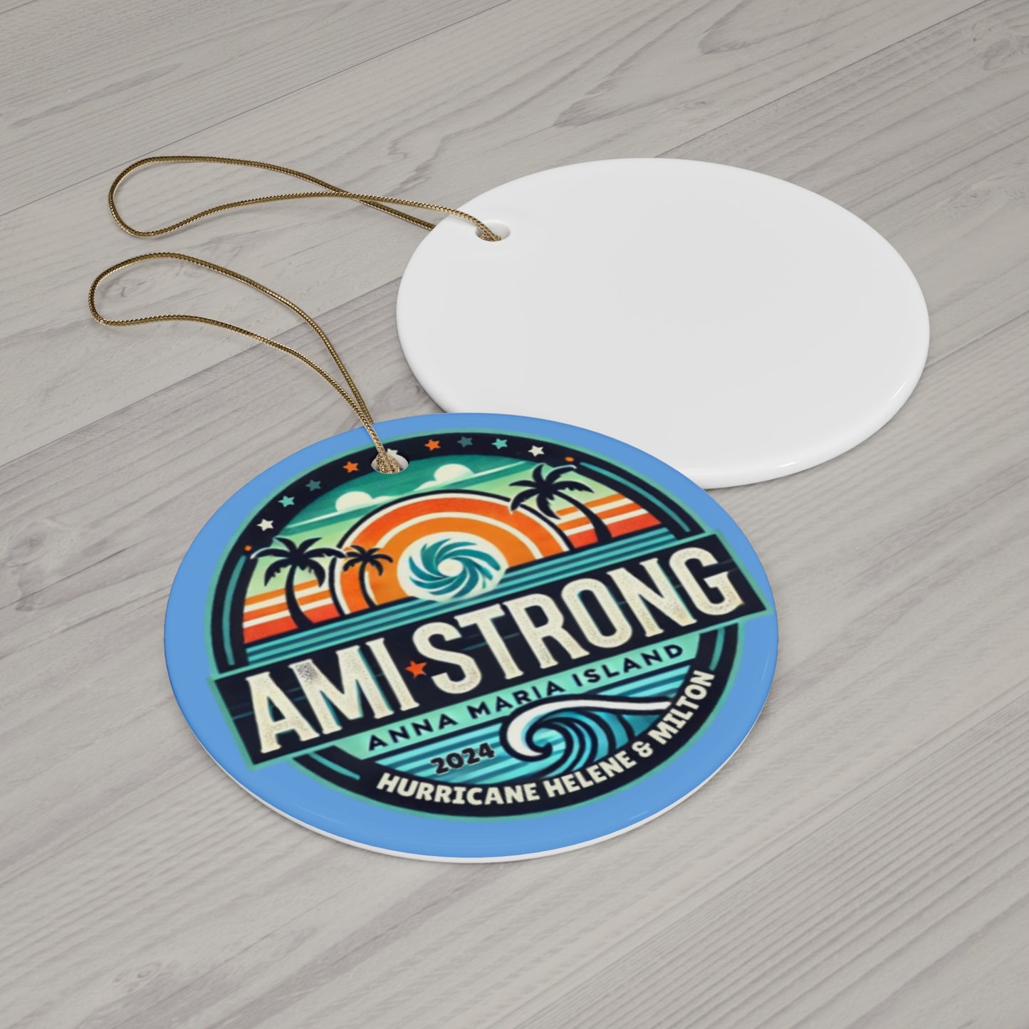 AMI Strong (Blue) Ceramic Ornament