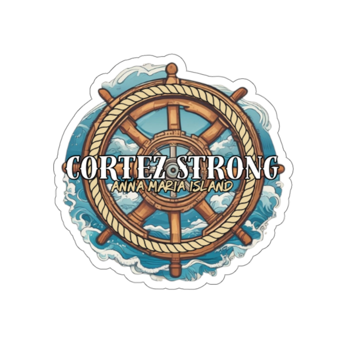 Cortez Strong Wheel 4" Sticker